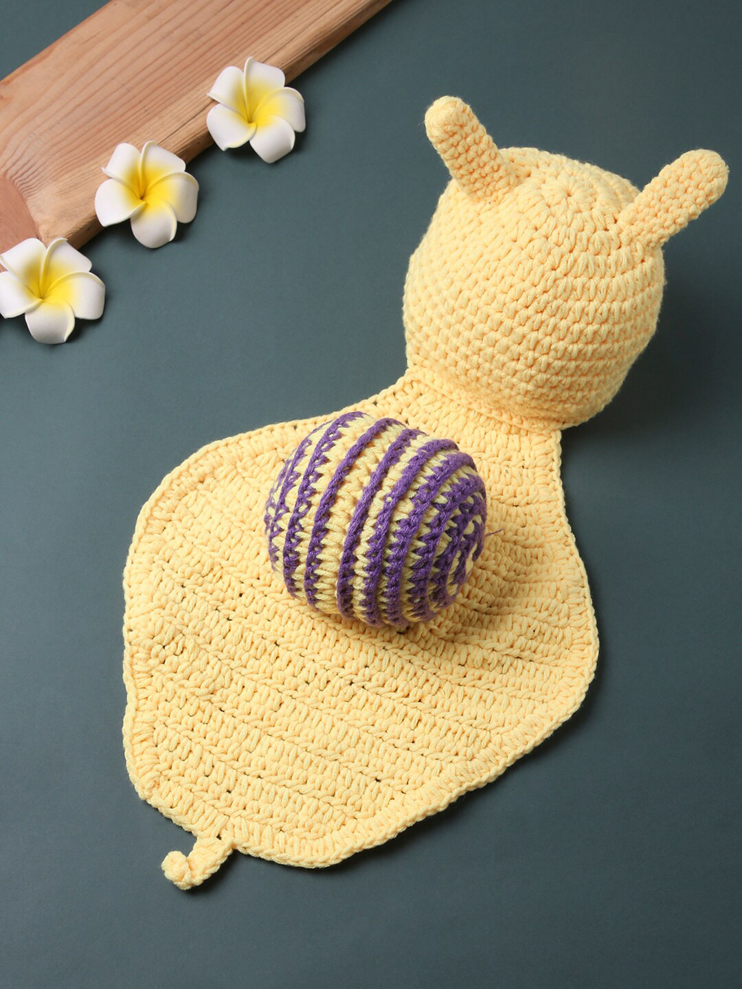 Babymoon Kids Yellow Hat Snail Crochet