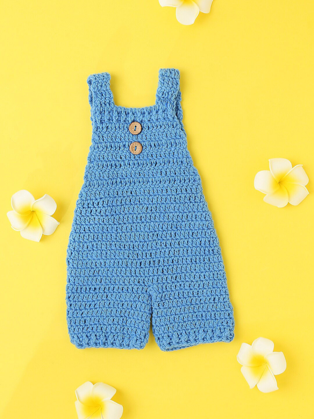 Babymoon Kids Blue Solid Rompers Photography Costume