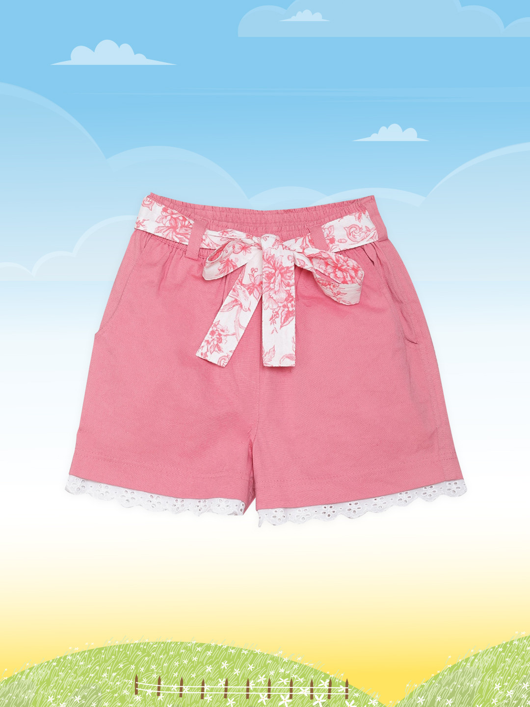 Biba Girls Pink Denim Shorts