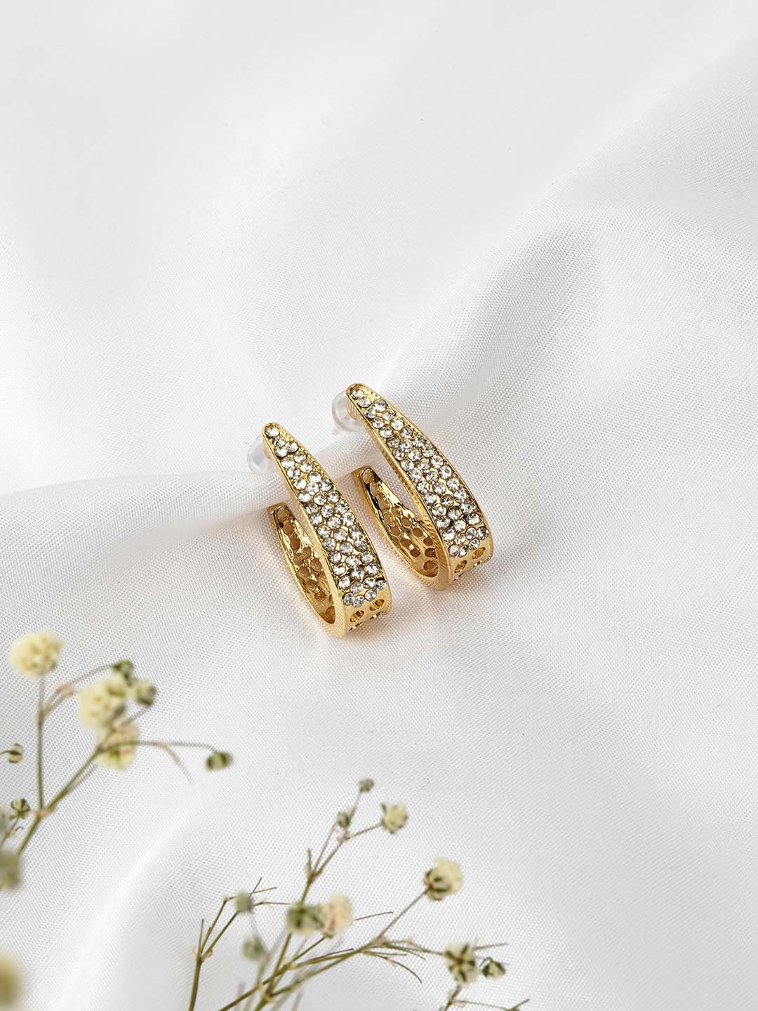 JOKER & WITCH Contemporary Half Hoop Earrings