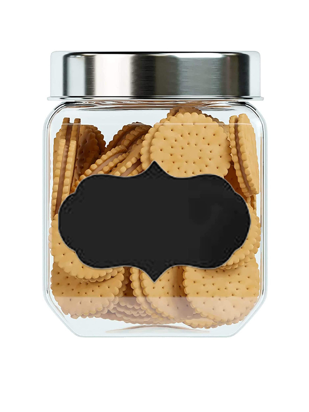 Femora Transparent Glass Dishwasher Safe Clip-On Jar-1.15L