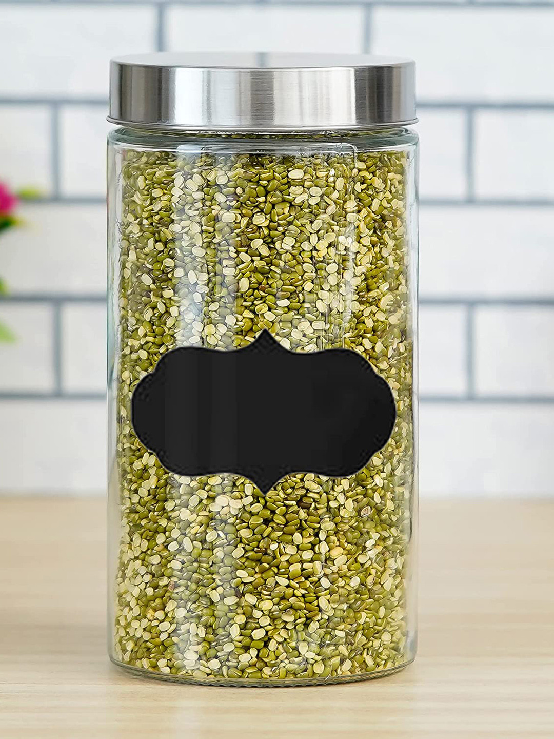 Femora Transparent Glass Air Tight 6 Piece Clip-On Jar-1.6L