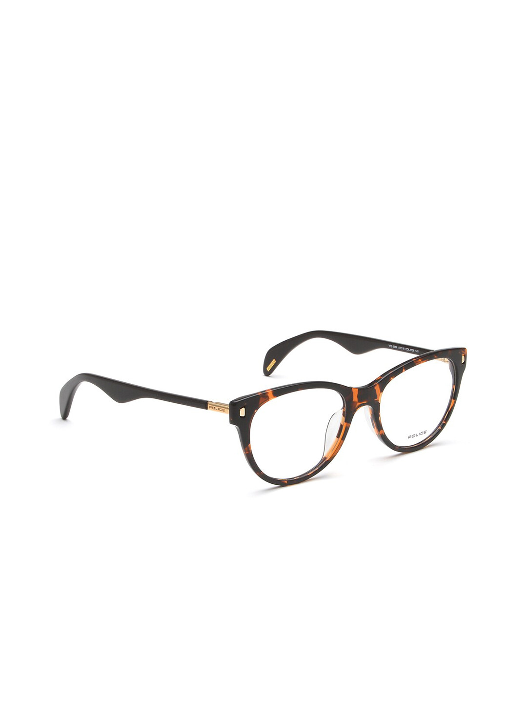 Police Women Brown Abstract Full Rim Butterfly Frames VPL628K51706FR