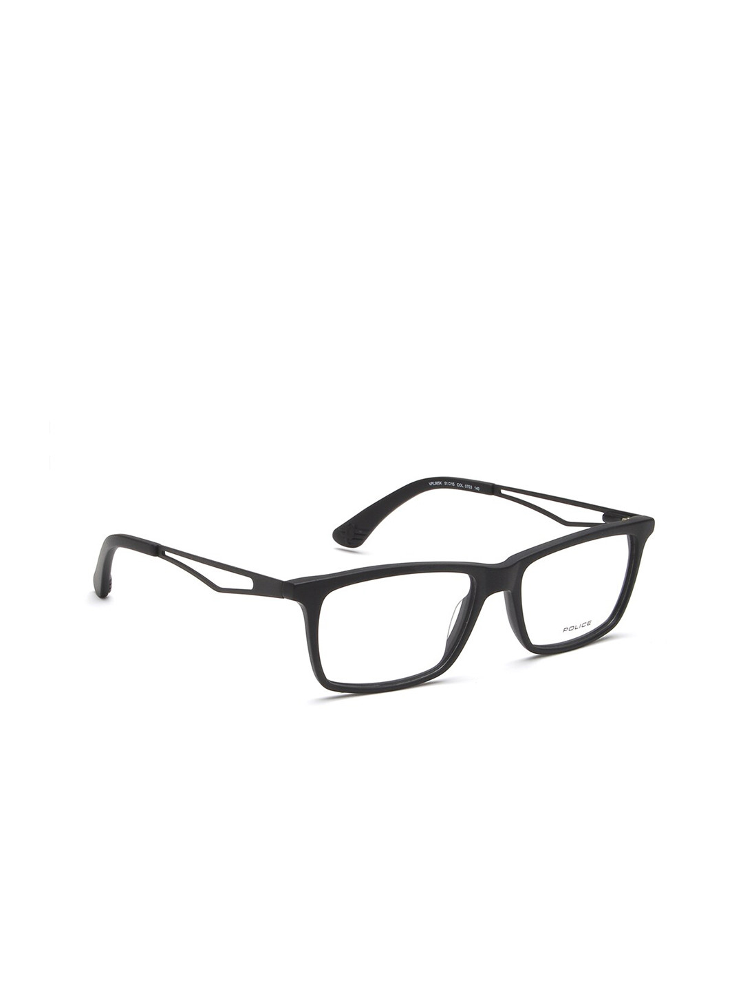 Police Men Black Full Rim Rectangle Frames VPL985K51703FR