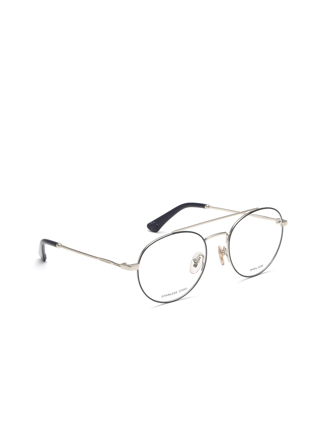 Police Men Black Full Rim Round Frames VPL728K51K98FR