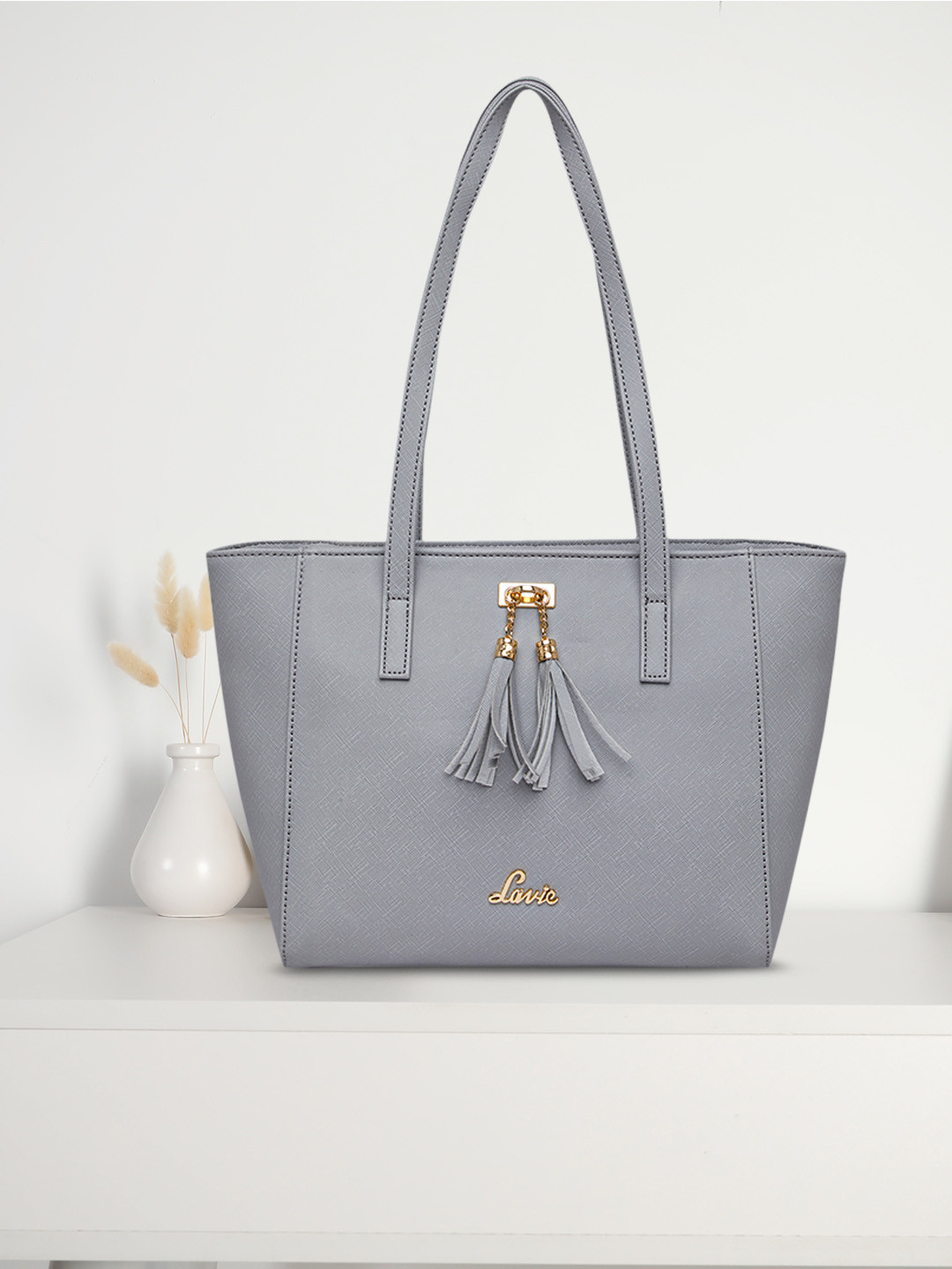 Lavie Betty Grey Tassel Shoulder Bag