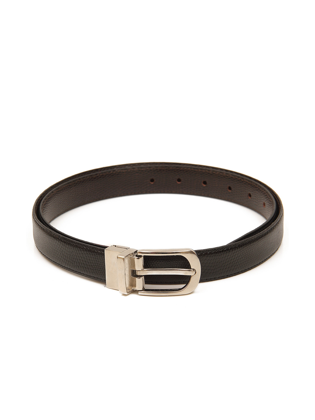 Calvadoss Girls Black Textured PU Reversible Formal Belt