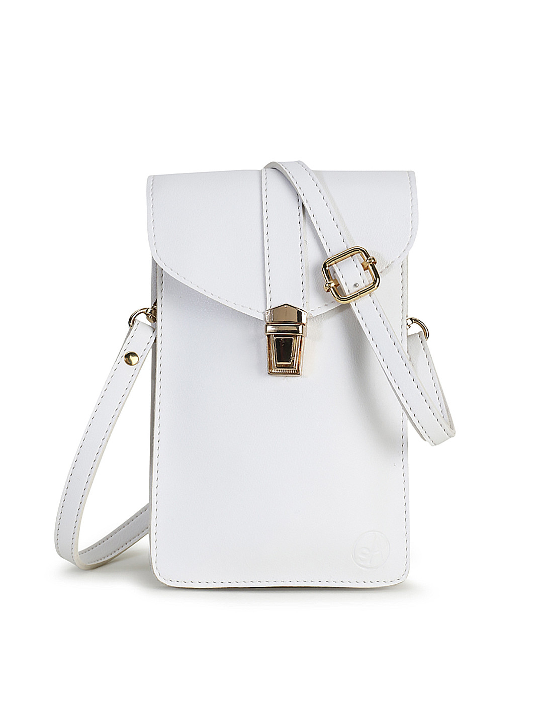 Spice Art White Colourblocked Swagger Sling Bag