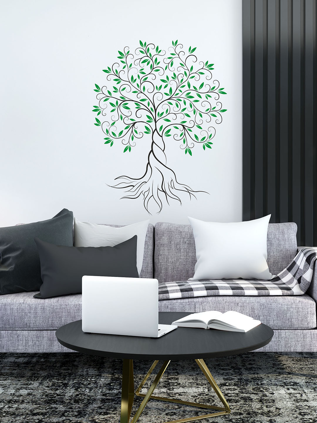 RANGOLI Kids Green Tree Wall Sticker