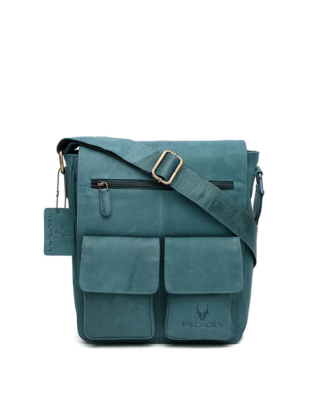 WildHorn Men Blue Messenger Bag