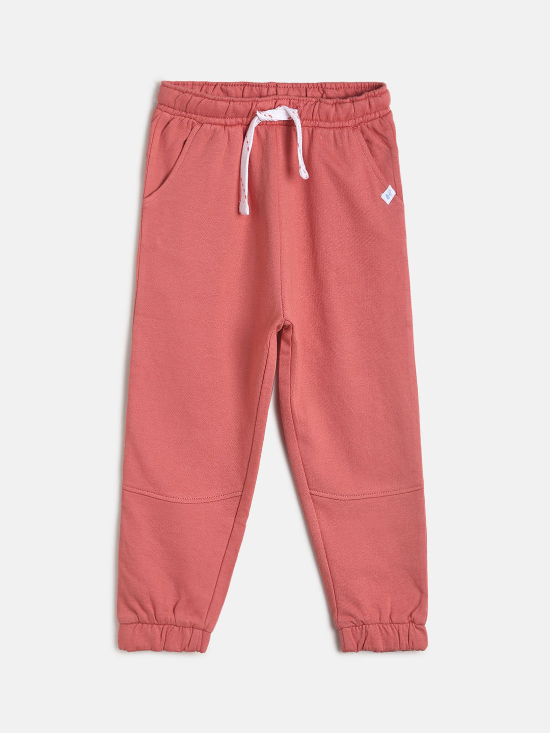 MINI KLUB Boys Rust Solid Cotton Regular fit Joggers