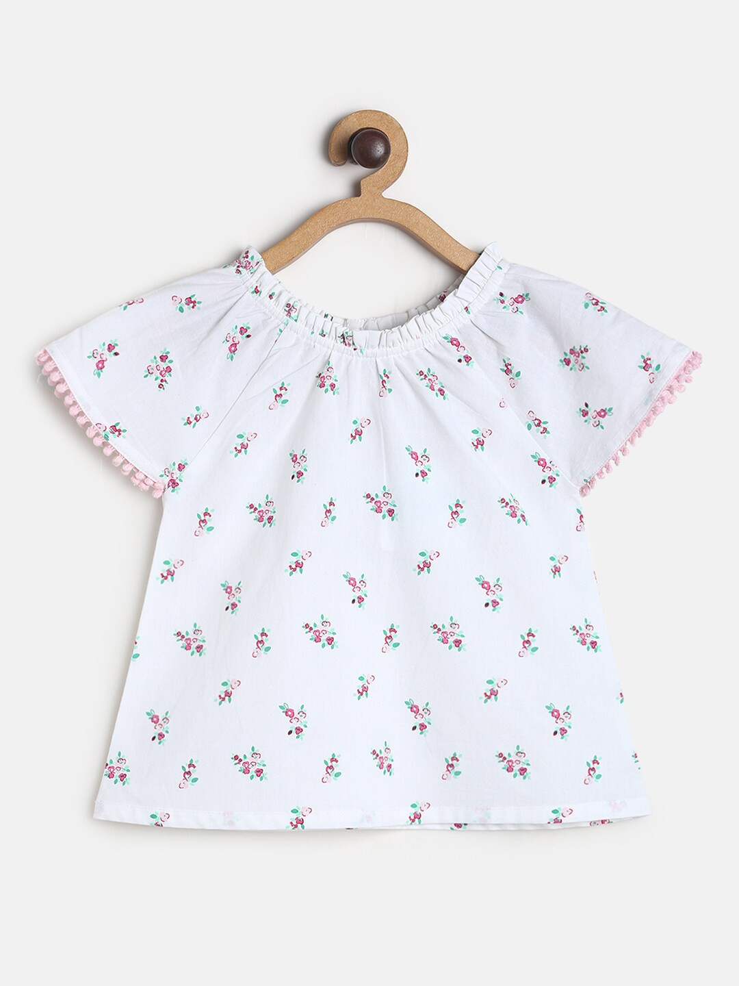 MINI KLUB White Floral Print Top
