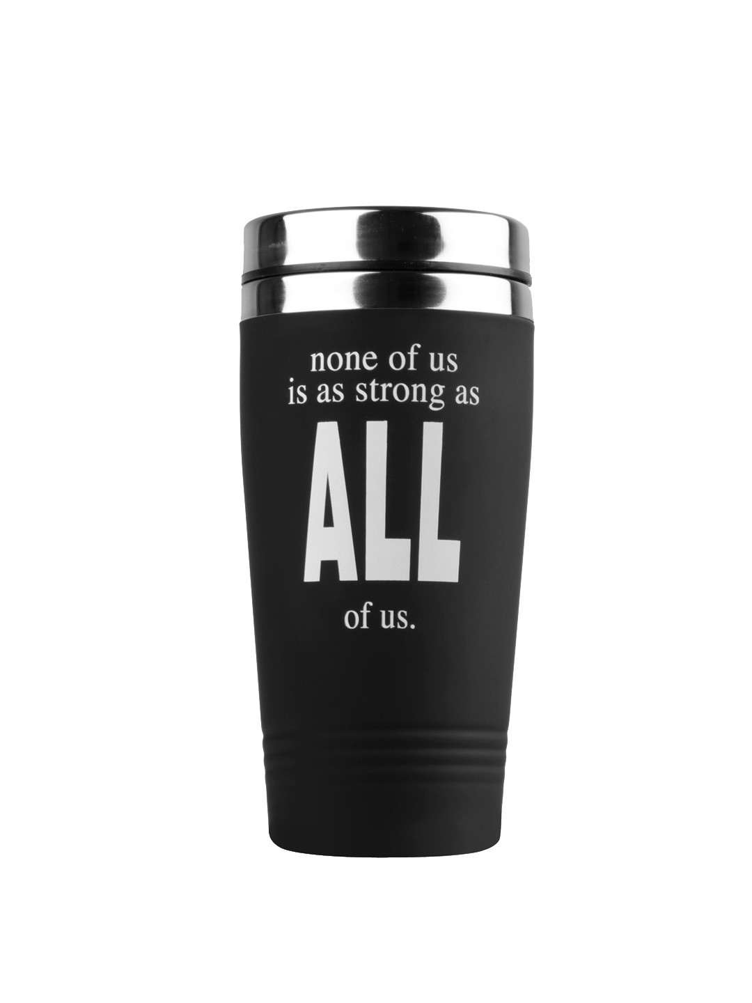 Archies Black Typography Printed Stainless Steel Sipper Water Bottle 700 ml