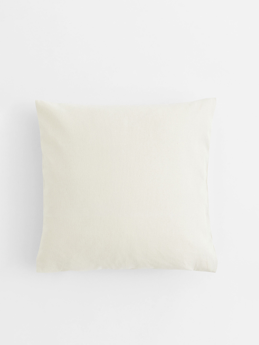 H&M Beige Cotton Canvas Cushion Cover