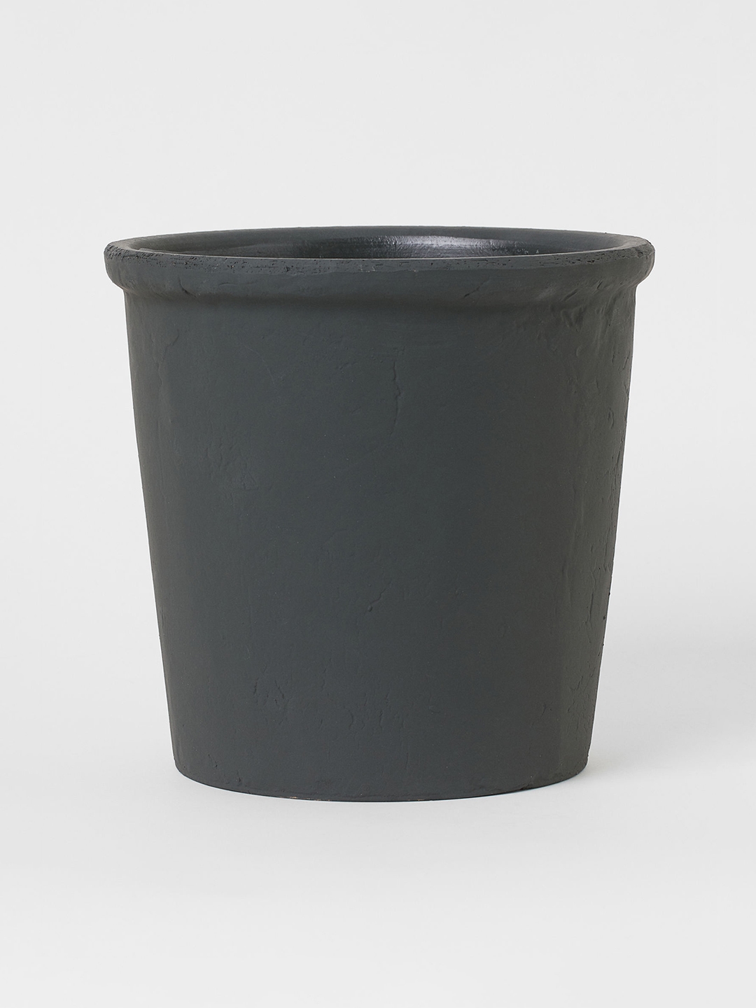 H&M Charcoal Grey Large Terracotta Plant Pot