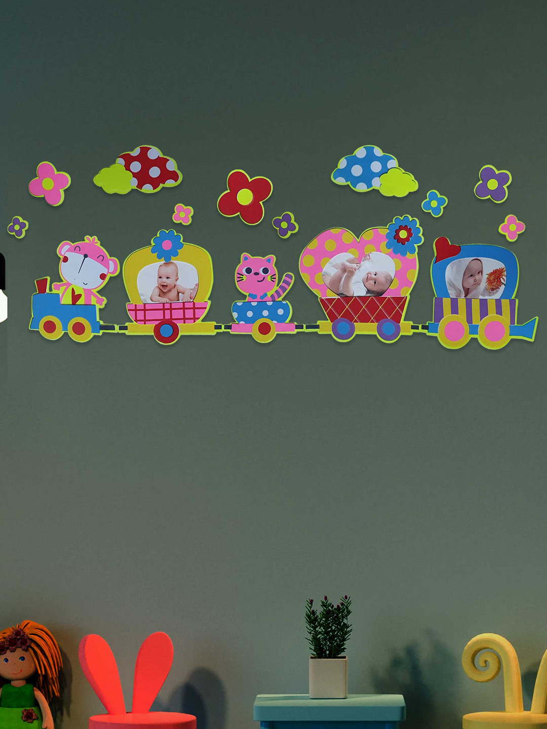 Art Street Multicolored Animal 3D Wall Decal Stickers