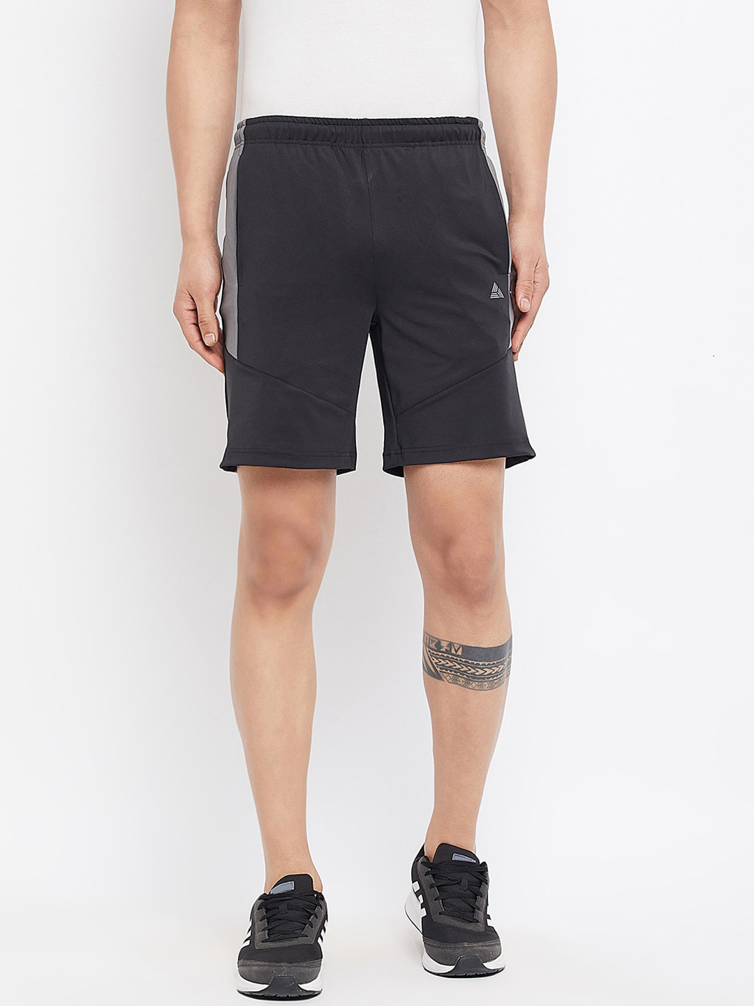 ATHLISIS Men Black Training or Gym Sports Shorts with e-Dry Technology Technology