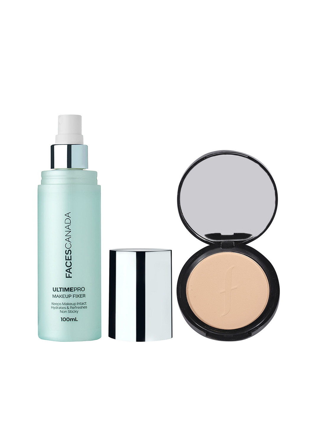 FACES CANADA Set of Ultime Pro Makeup Fixer & Weightless Stay Matte Compact