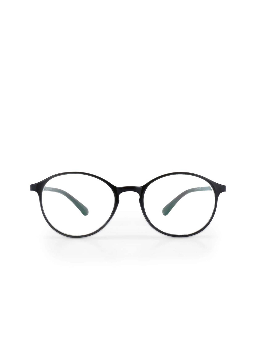 Intellilens Unisex Black Full Rim Frames with Anti Glare Blue Cut Computer Glasses