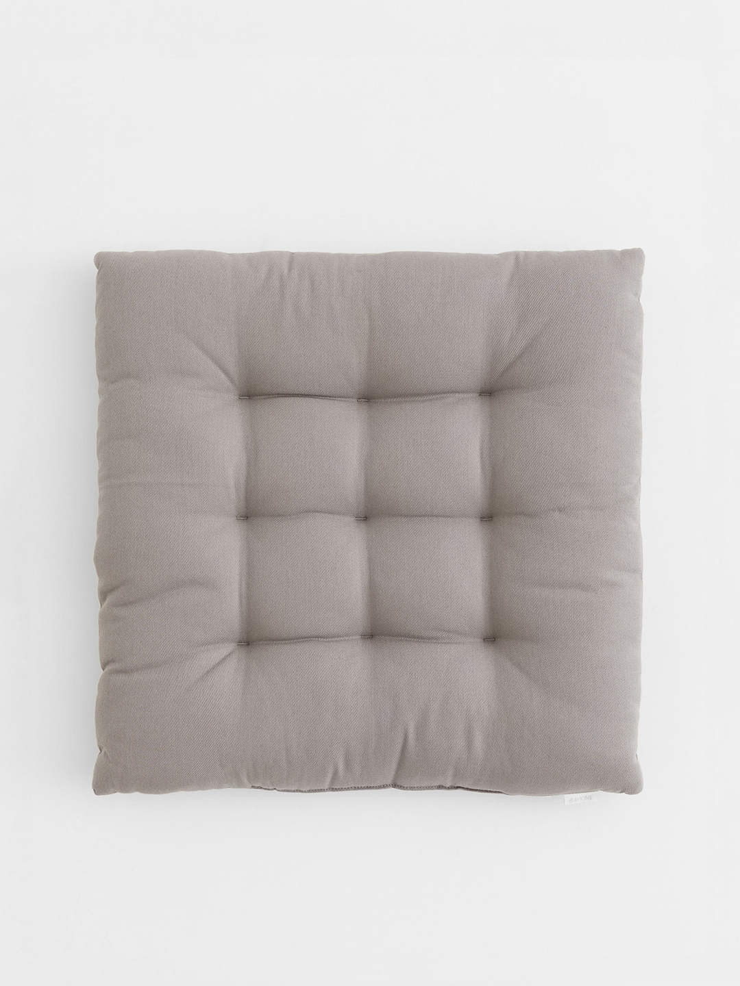 H&M Grey Pure Cotton Twill Seat Cushion