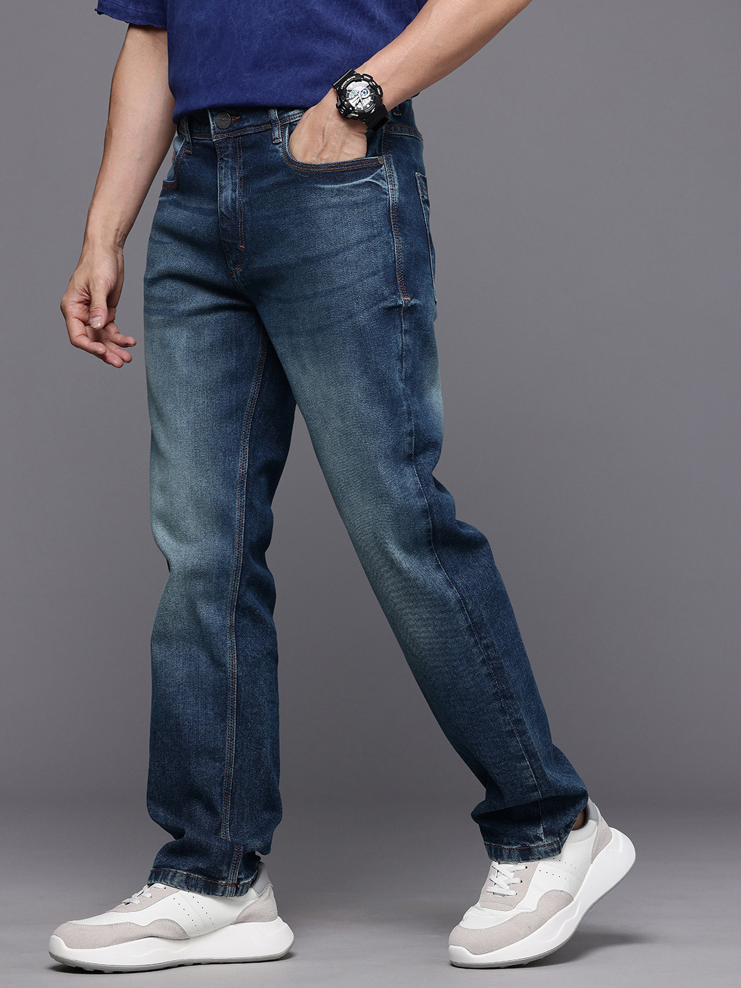 Ducati Men Heavy Fade Stretchable Jeans