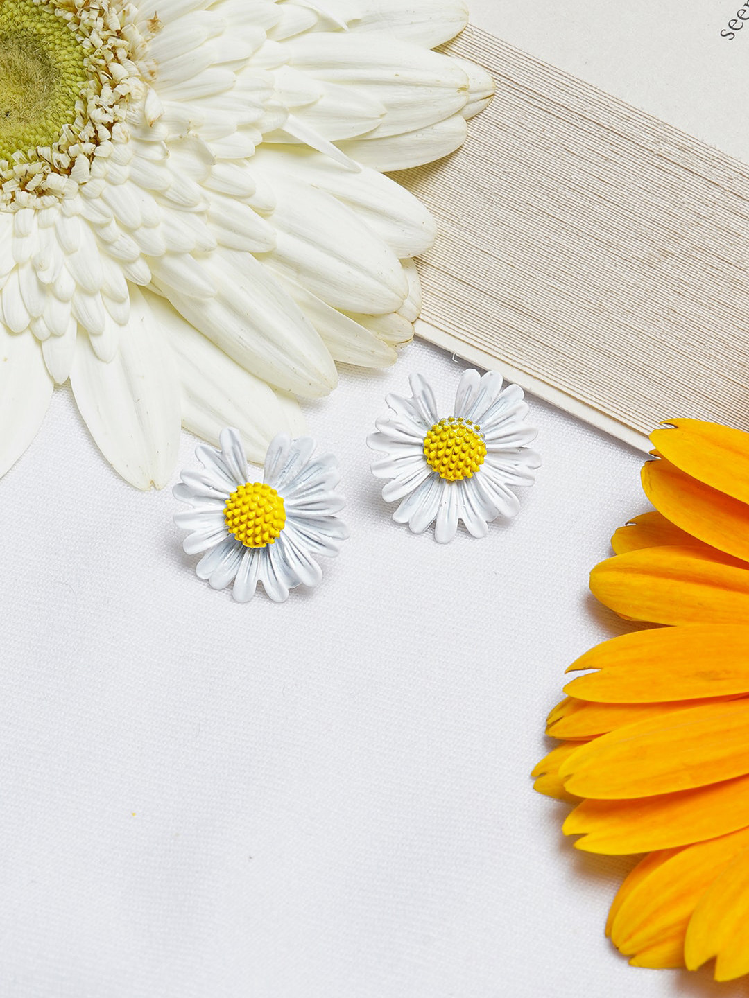 JOKER & WITCH Yellow Contemporary Studs Earrings