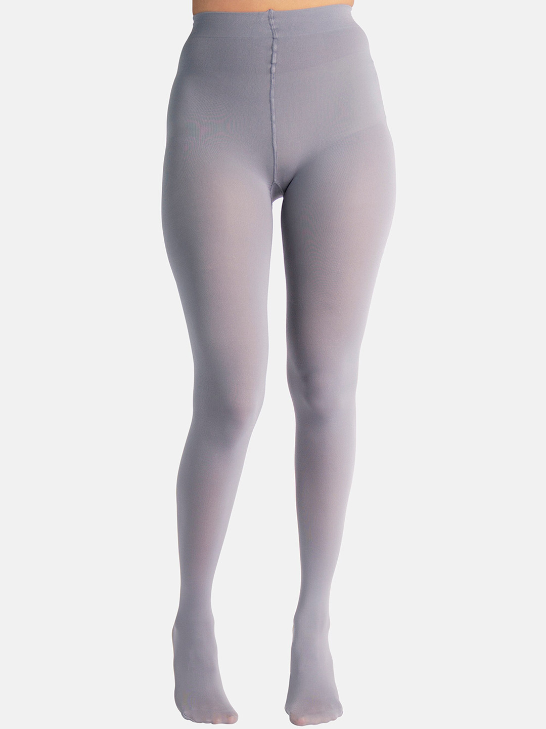 Theater Women Grey Solid Stockings