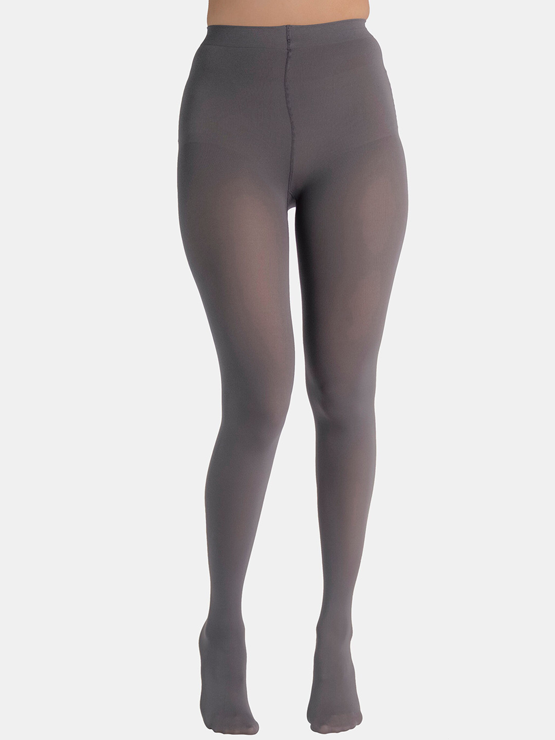 Theater Women Grey Solid Stockings