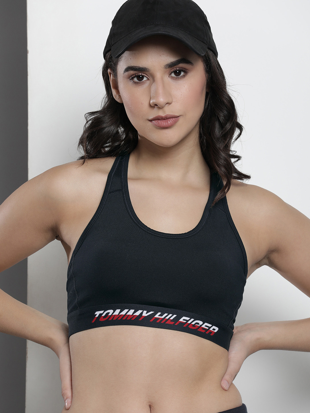 Tommy Hilfiger Full Coverage Mid Intensity Tape Racer Back Training Bra P2AWK299