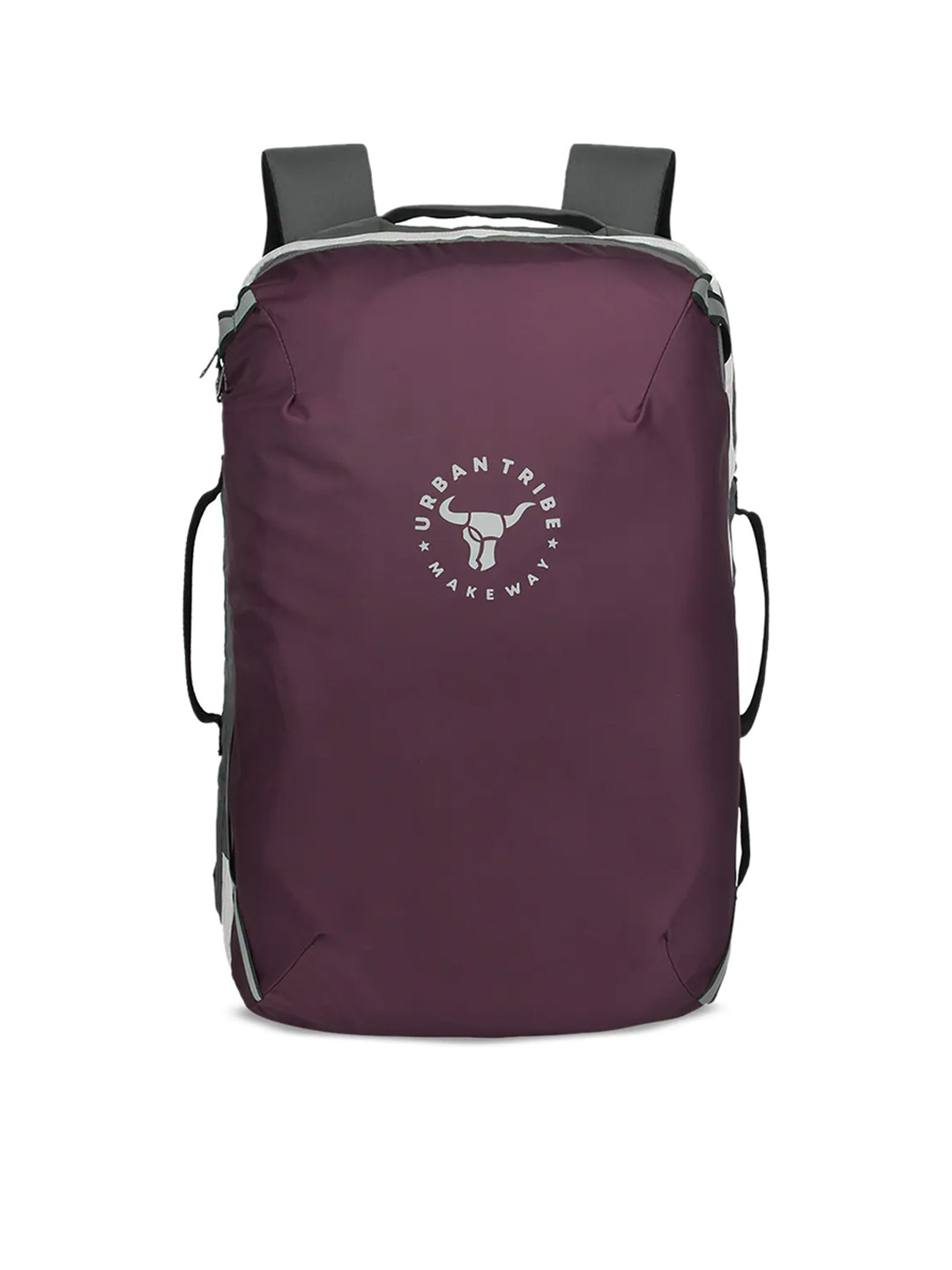 URBAN TRIBE Unisex Burgundy Solid Laptop Backpack