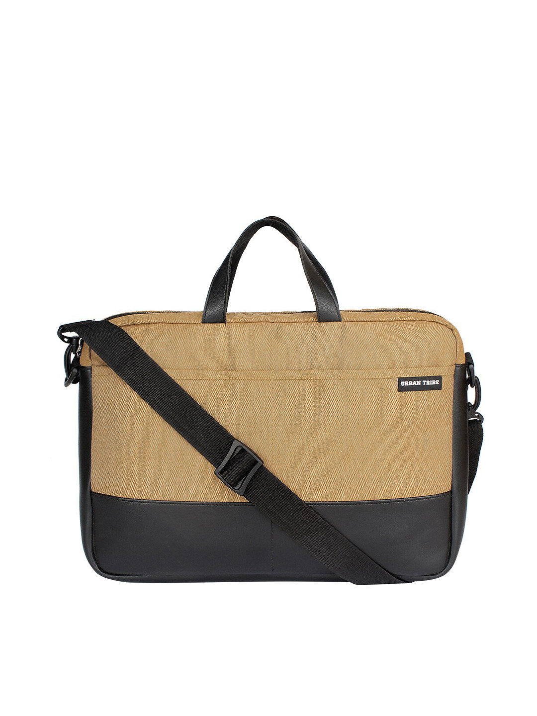 URBAN TRIBE Beige & Coffee Brown Laptop Messenger Bag