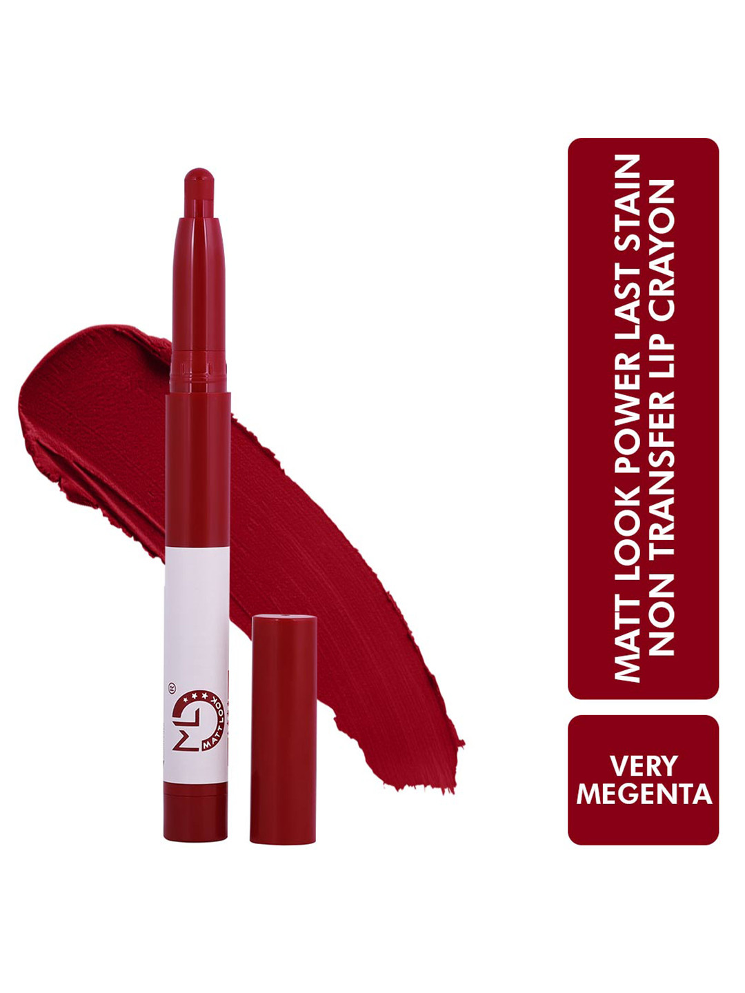 MATTLOOK Power Last Lip Stain Crayon - Very Magenta