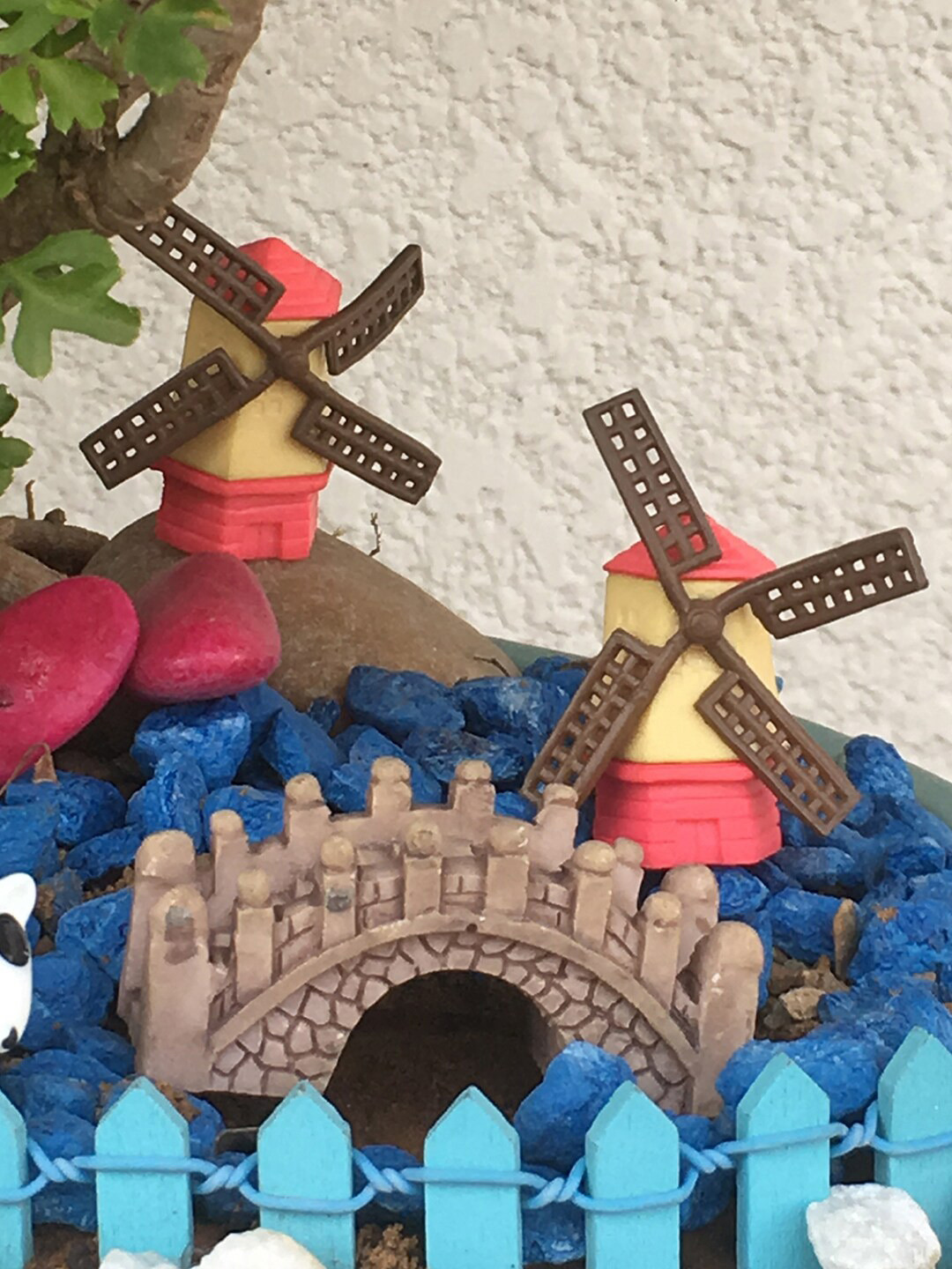 TAYHAA Set of 5 Multicolored Garden Toy Windmill Showpiece