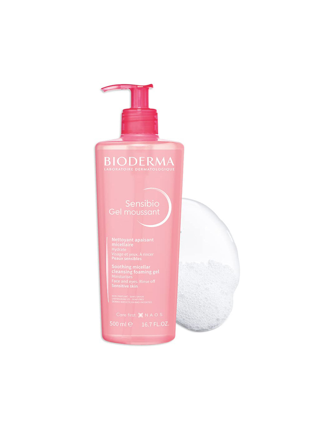 BIODERMA Sensibio Gel Moussant Soothing Micellar Cleansing Foaming Gel - 500 ml