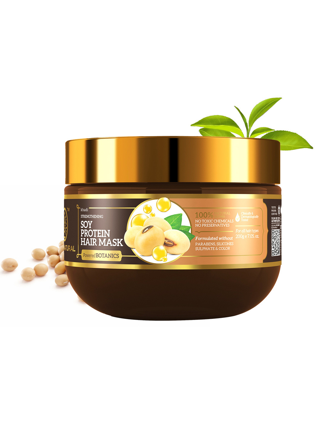 Khadi Natural Powered Botanics Soy Hair Mask - 200g