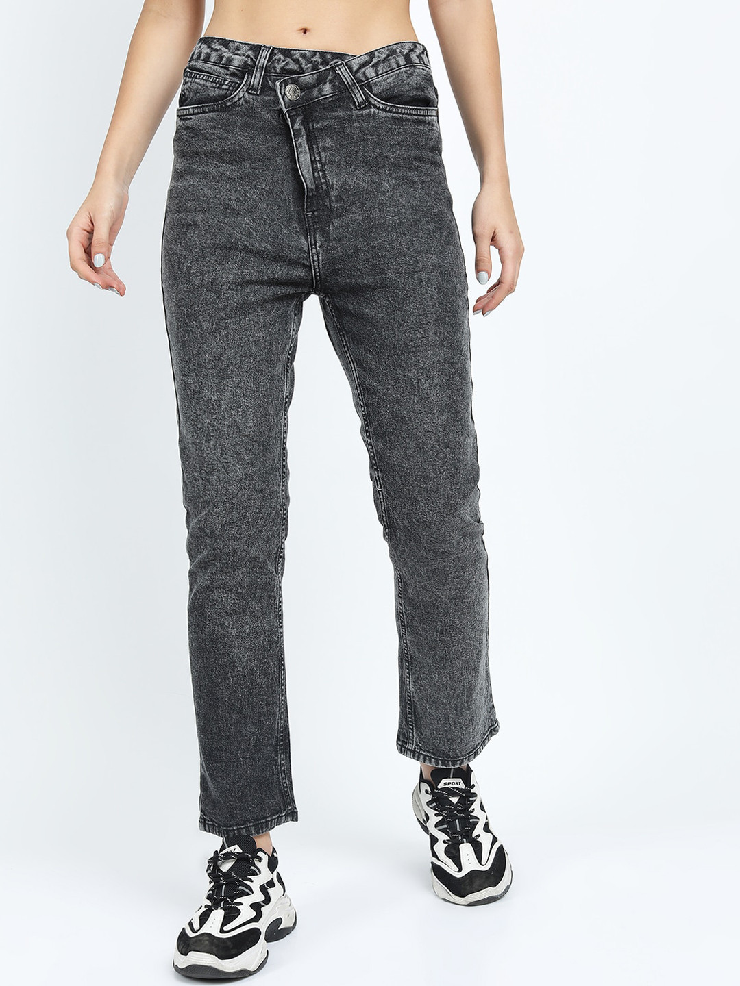 Tokyo Talkies Women Grey Solid Clean look Jeans