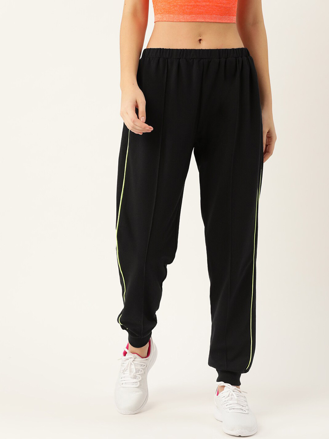 Laabha Women Black Solid Joggers