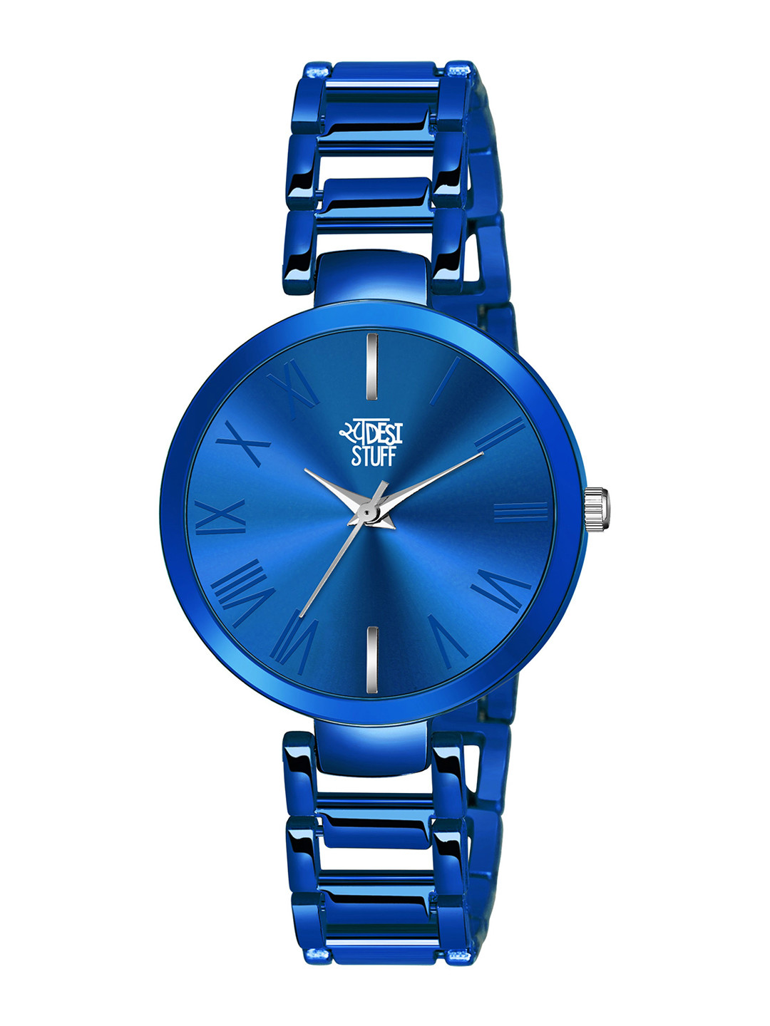 SWADESI STUFF Women Blue Dial & Blue Straps Analogue Watch SDS 144 BLUE