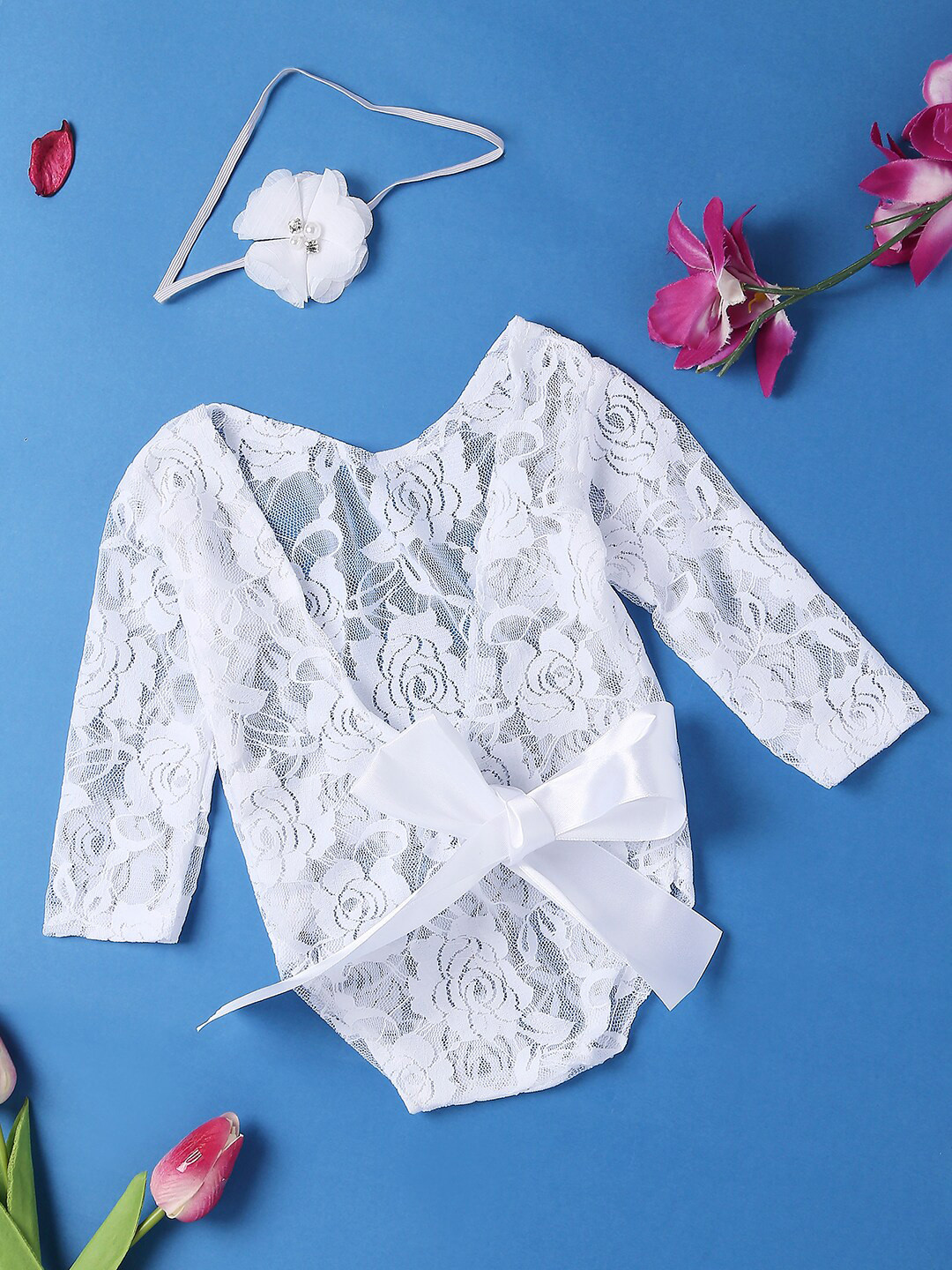 Babymoon White Photoshoot Props Costume