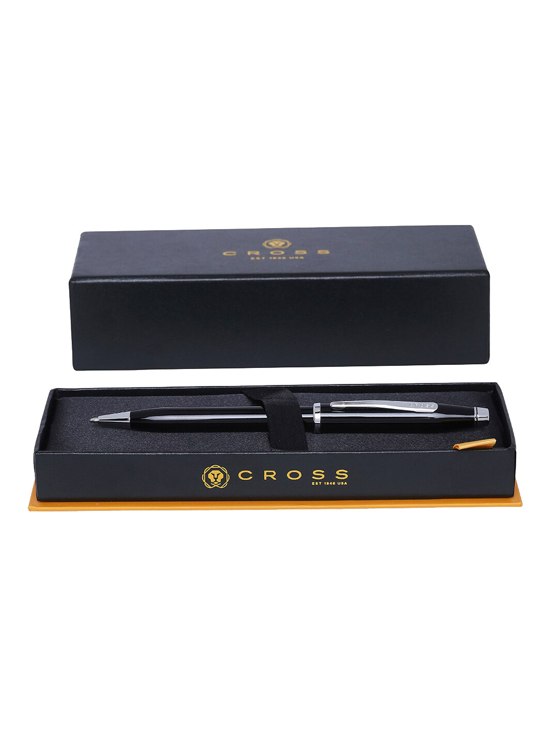 Cross Black Lacquer with Chrome Plated Appointments Century II Ballpoint Pen