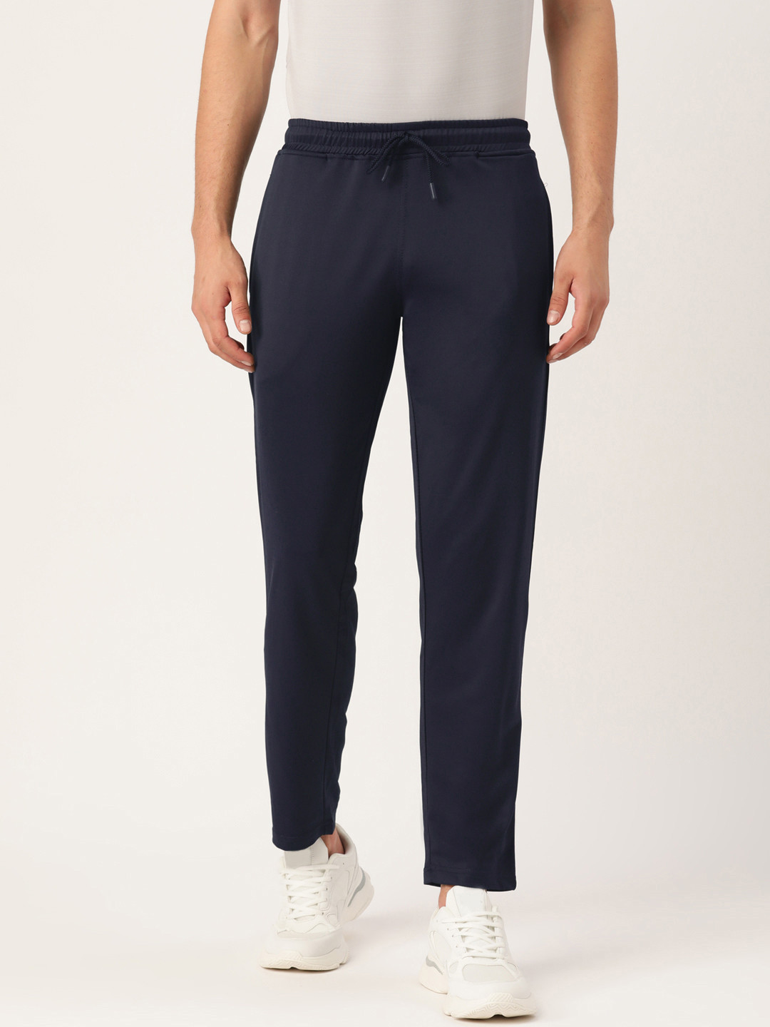 ARMISTO Men Navy Blue Straight Fit Solid Training Track Pants