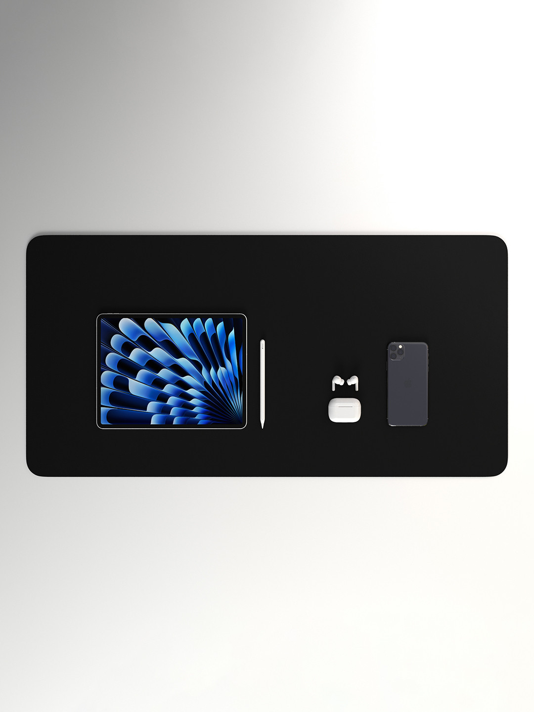 scarters Tan Brown & Grey Solid Water Resistant Deskspread