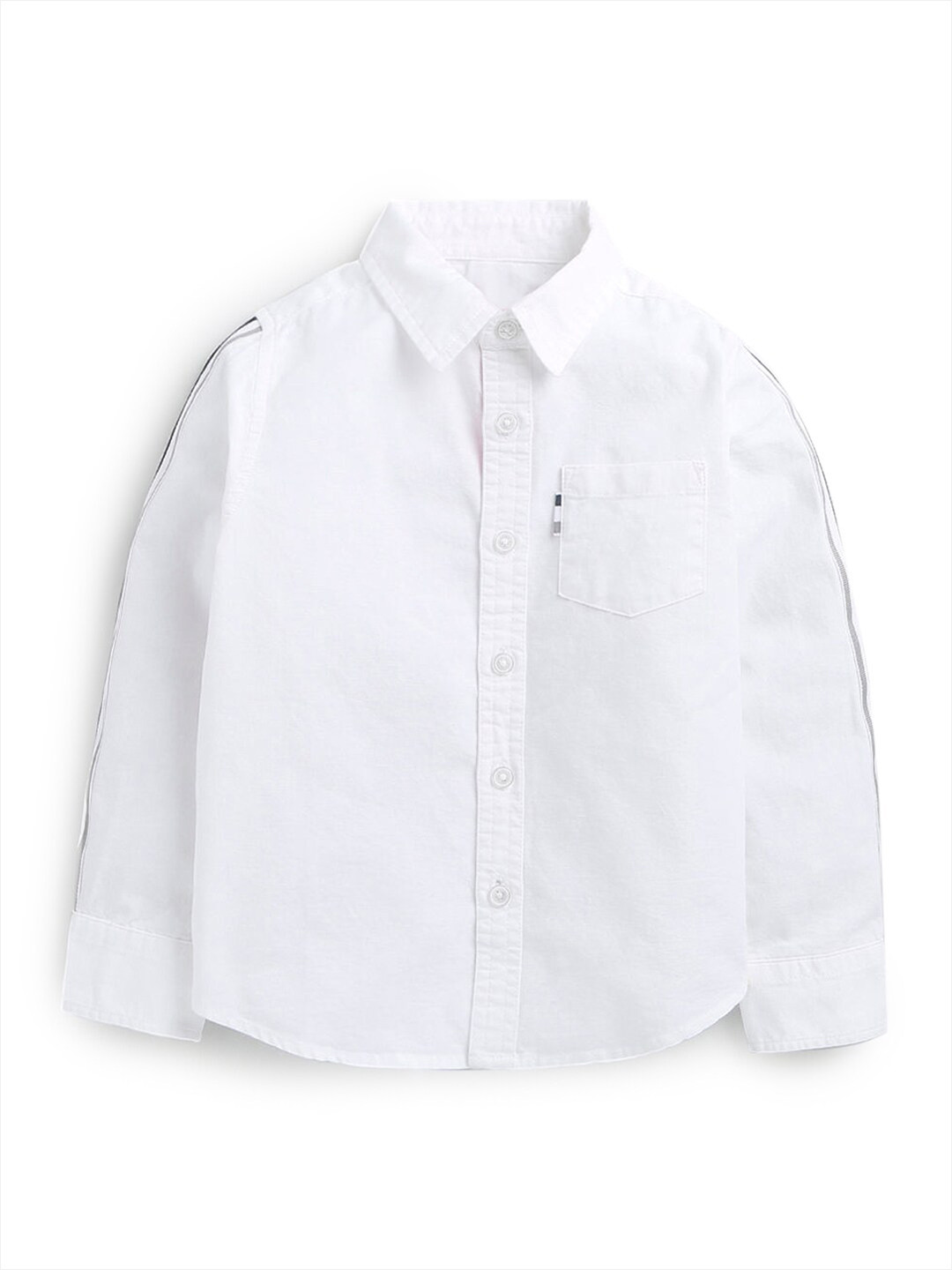 Hopscotch Boys White Pure Cotton Casual Shirt