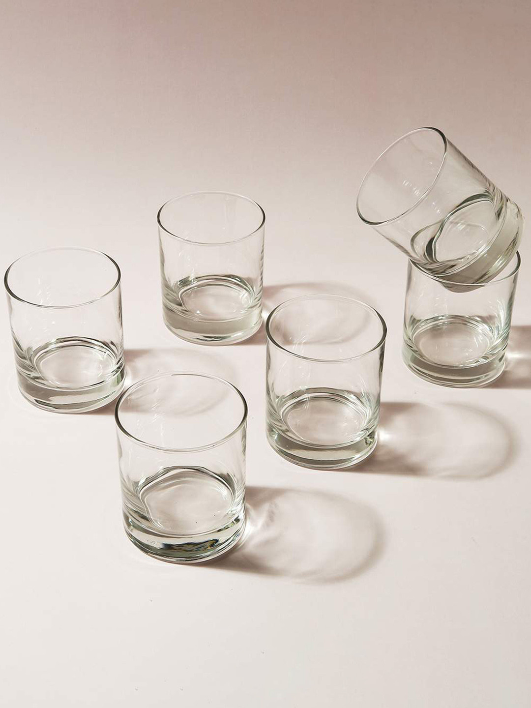 Wonderchef Set Of 6 Transparent Solid Bormioli Whiskey Glasses