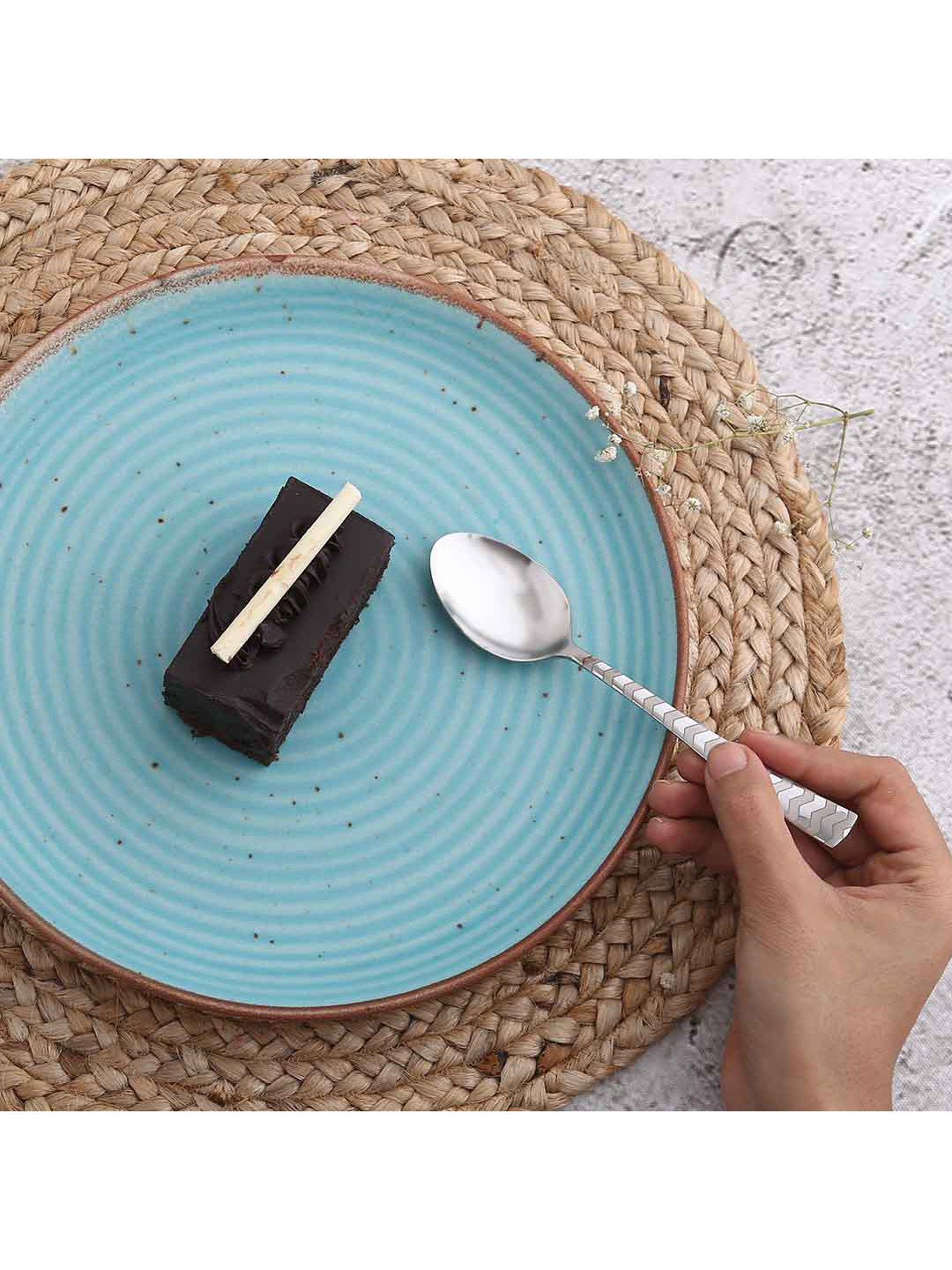 Wonderchef 6 Pcs Silver-Toned Stainless Steel Roma Glossy Tea Spoons