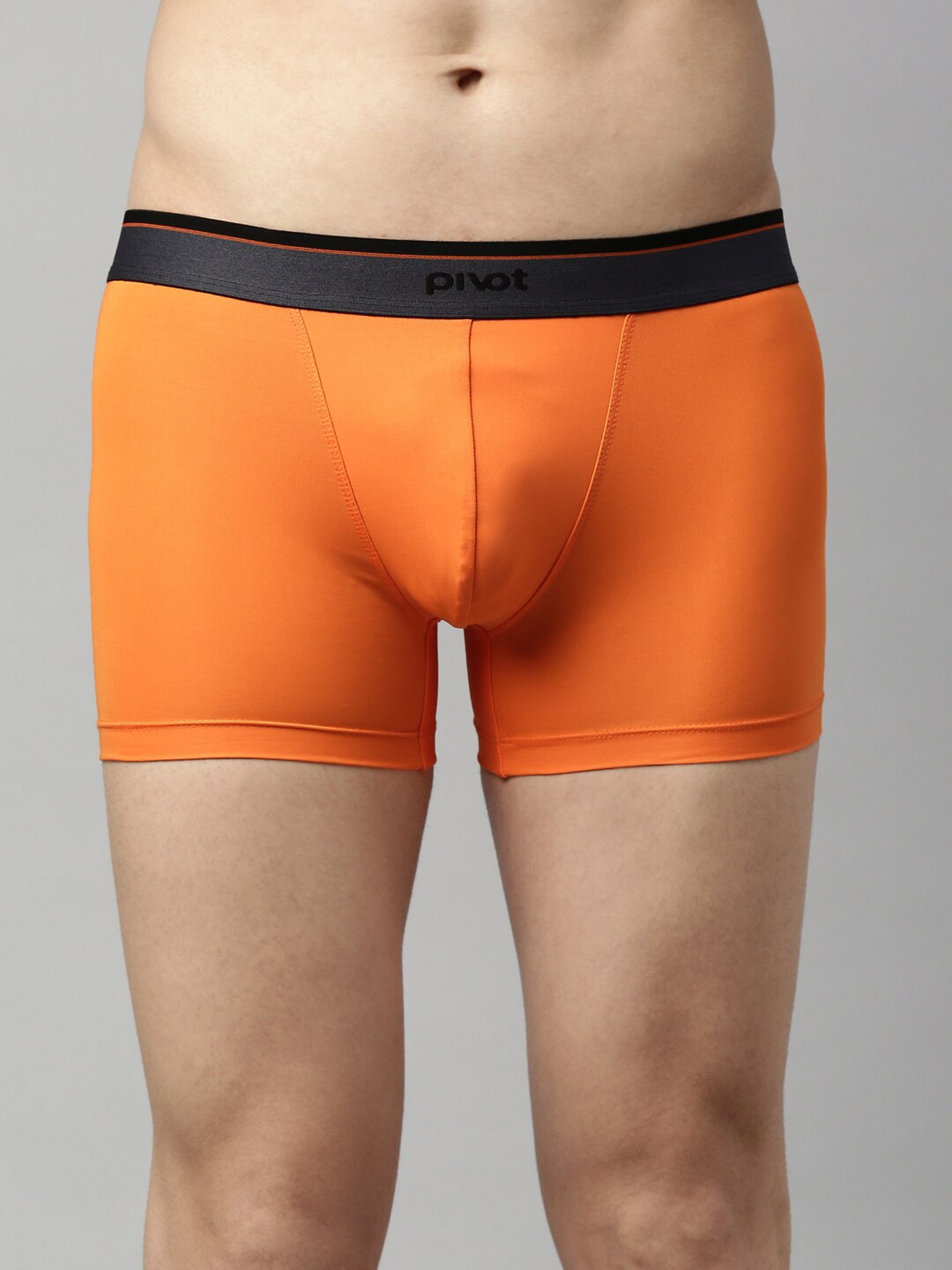 pivot Men Orange Solid Trunk - P2MIWT22-020