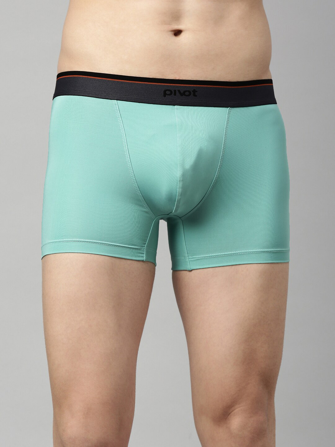 pivot Men Sea Green Solid Short Trunks
