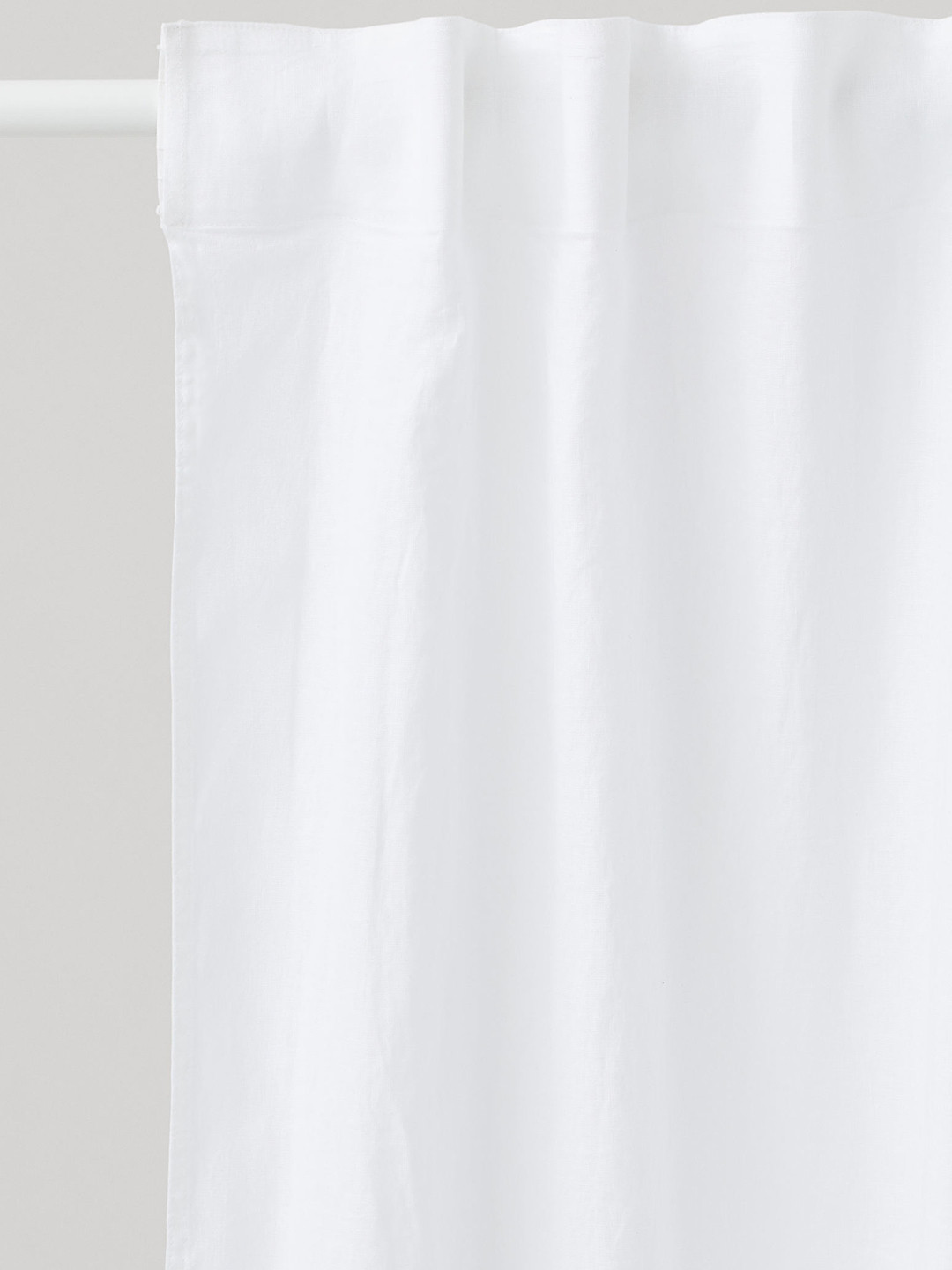 H&M White 2-pack Multiway Linen Curtains