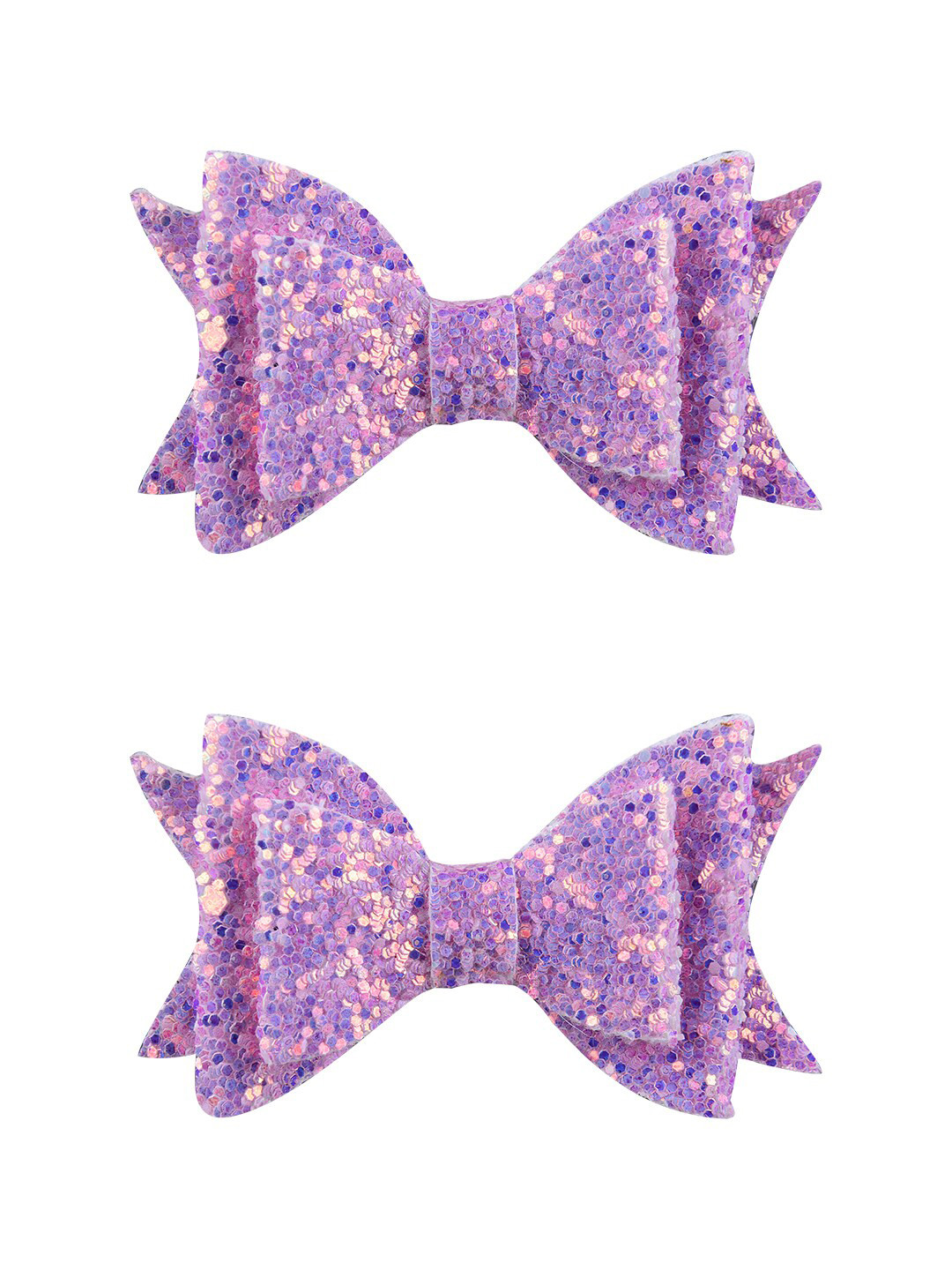 Aye Candy Girls Set of 2 Purple Embellished Alligator Hair Clip