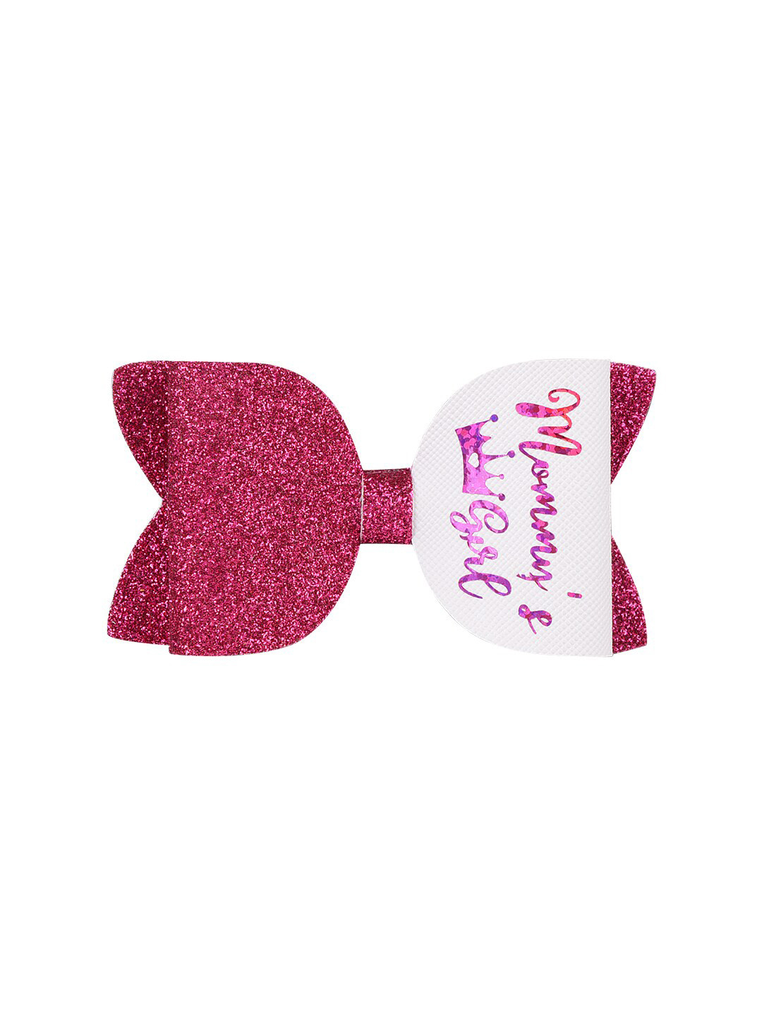 Aye Candy Girls Pink & White Glittery Alligator Hair Clip